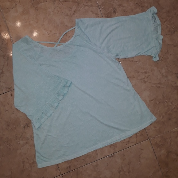 Blue Bell Sleeve Top | A.N.A | Medium | - Picture 2 of 4